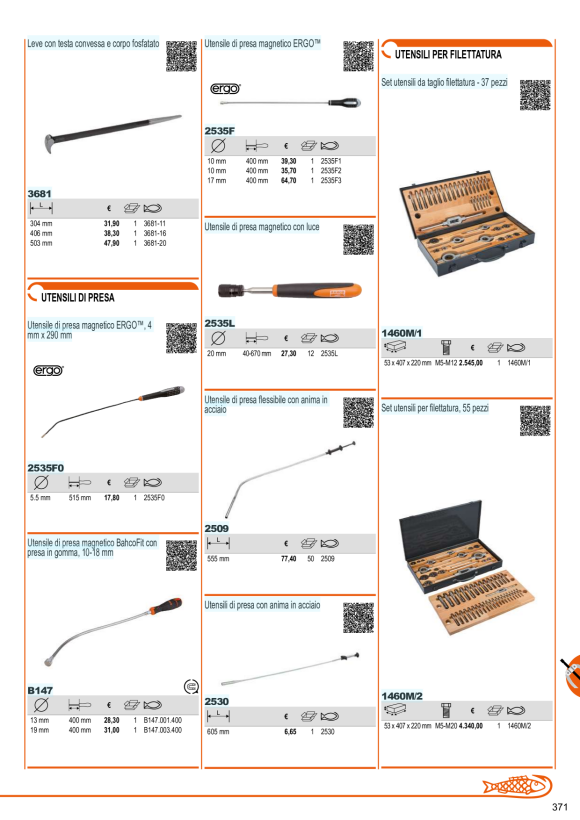 BAHCO Satz Bohrer 4, 5, 6, 7.5, 8,5 mm aus Schraubenausdreher-Satz 1418S 1418DB