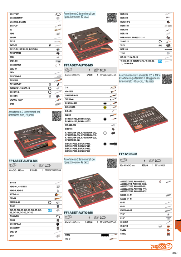 BAHCO 3/3 Einlage, mit Lasergravur, 1/2” & 1/4” Steckschlüssel-Einsätze + Bits, 139-tlg FF1A195LM
