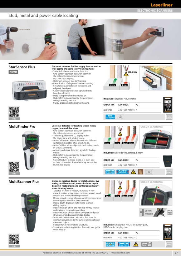 Laserliner MultiFinder Pro (color code) 080.966A