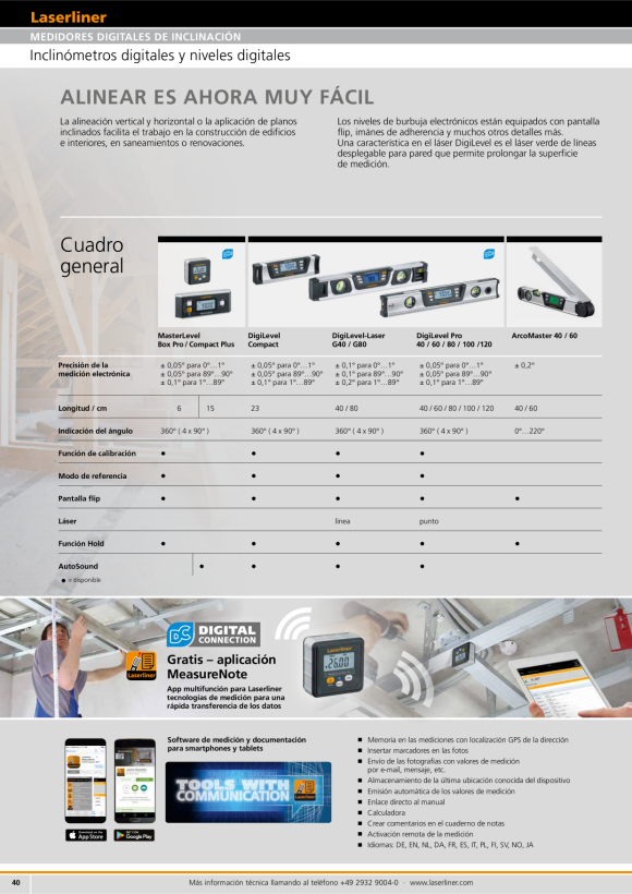 Laserliner MasterLevel Compact Plus (BLE) 081.265A