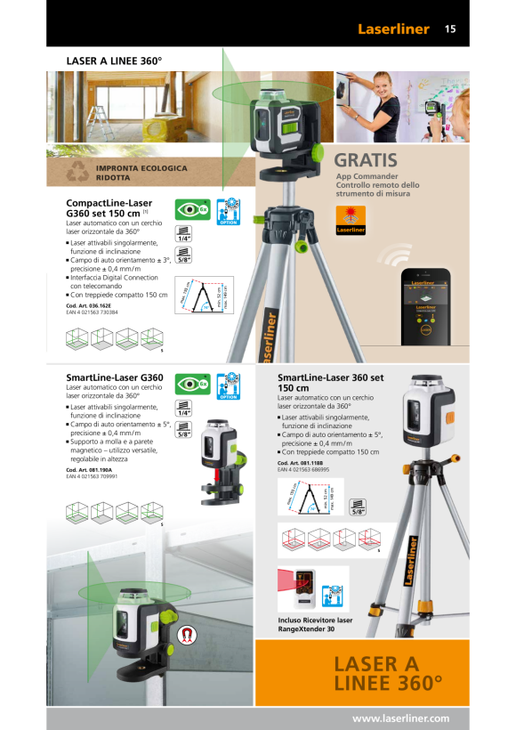 Laserliner SmartLine-Laser G360 081.190A