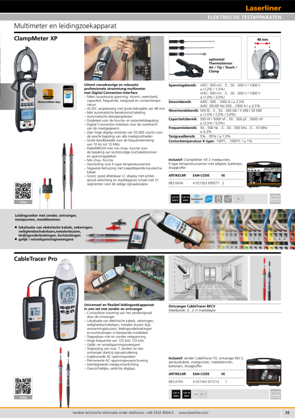 Laserliner CableTracer Pro (RECV+TX) 083.070A
