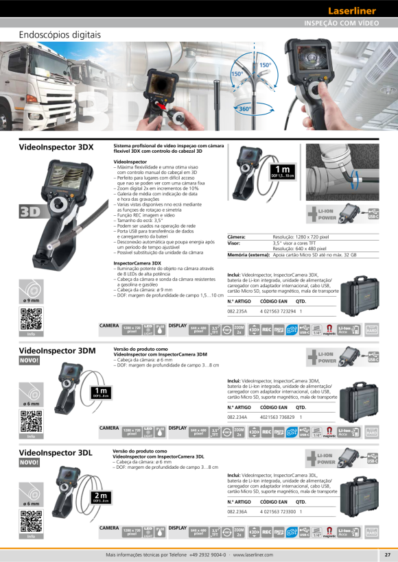 Laserliner VideoInspector 3D (4-way) 082.238A