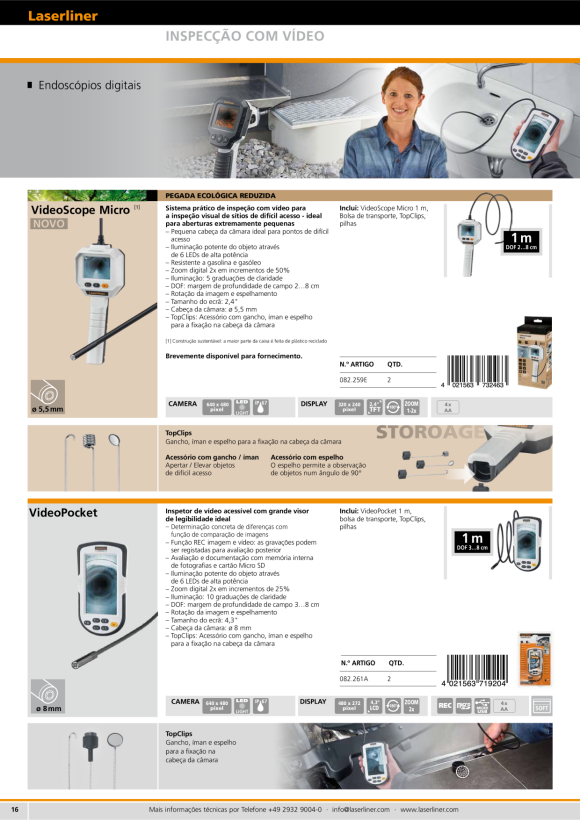Laserliner VideoScope One (9 mm; 1,5 m; 2,7") 082.252A