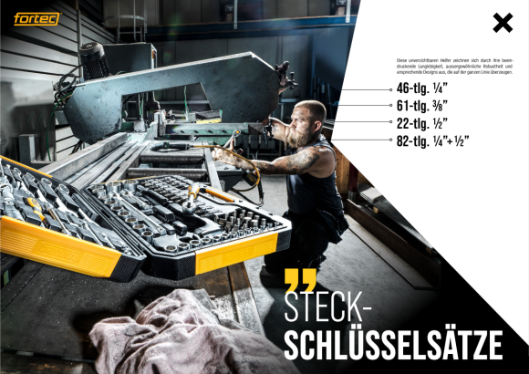 Fortec® Steckschlüsselsatz 1/4?, 46-tlg. FT30013