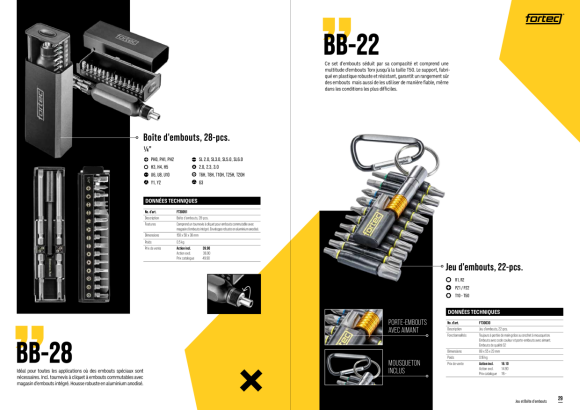 Fortec® Bit-Set 22-tlg. FT30030