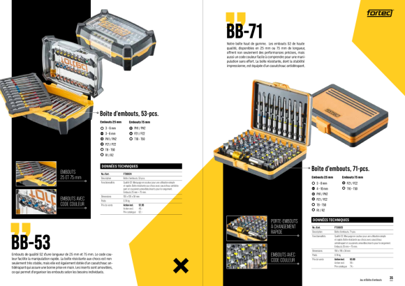 Fortec® Bit-Box 71-tlg. FT30025