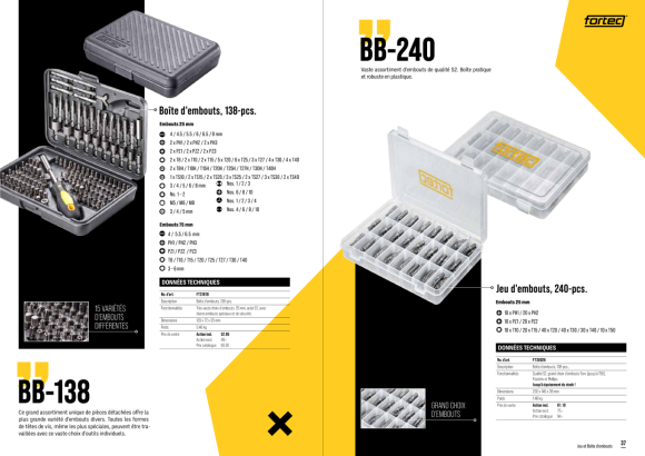 Fortec® Bit-Box 71-tlg. FT30025