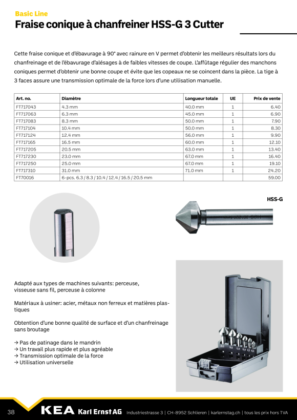 Fortec Einschnittgewindebohrer HSS-G Form B, M12 FT713120