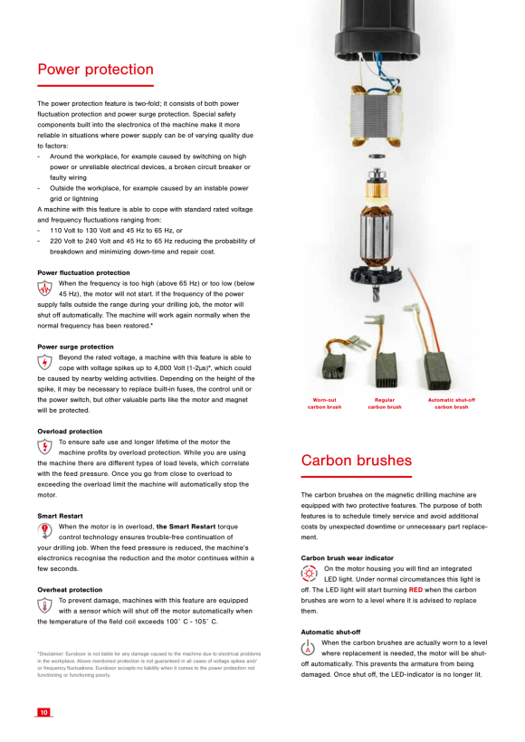 Euroboor Carbon.30+ Kohlenbürsten-Set, 220 V. 81261320007004