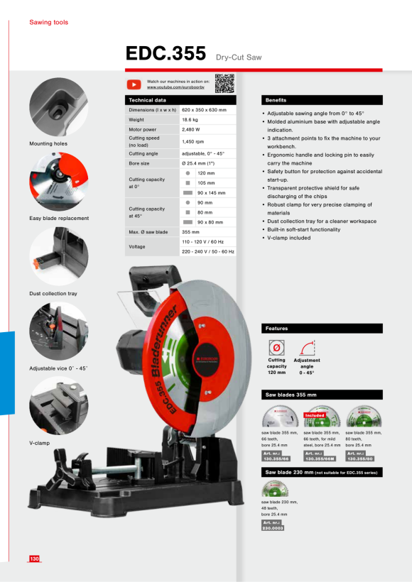 Euroboor EDC355.0008A Feld für EDC.355, 220 V. 86210020030004