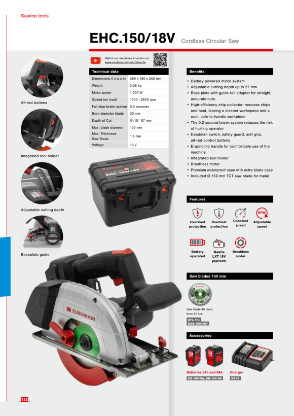 Euroboor 1.350.133 Mutter. 86824500040004
