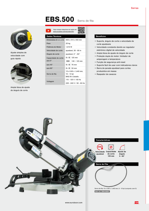 Euroboor 1.400.129 Handgriff rechte Seite. 86631600006004