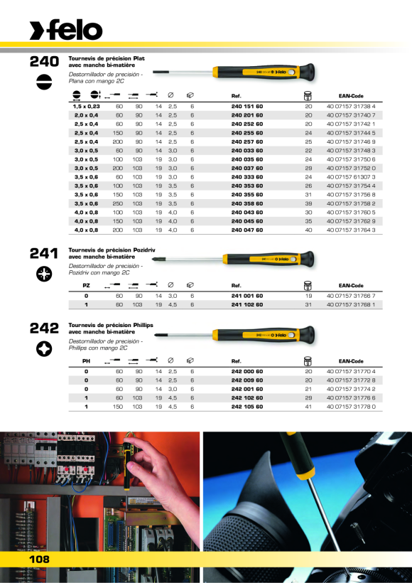 Felo  SD Präzision TORX® T 10 x 60 00024810360