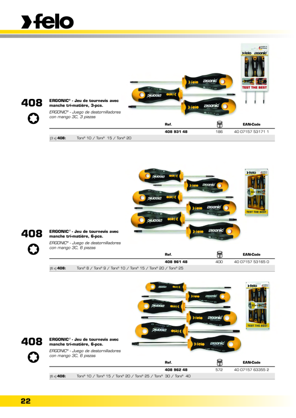 Felo  SD ERGONIC Promo Pack 24 Sets  00040092400