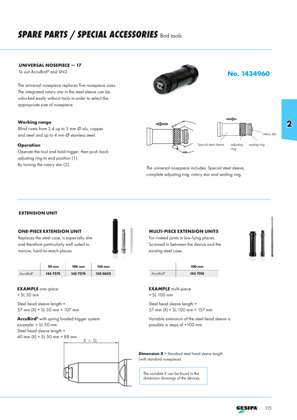 Gesipa Li-Ion Akku 14,4V / 2,0 Ah 1666440