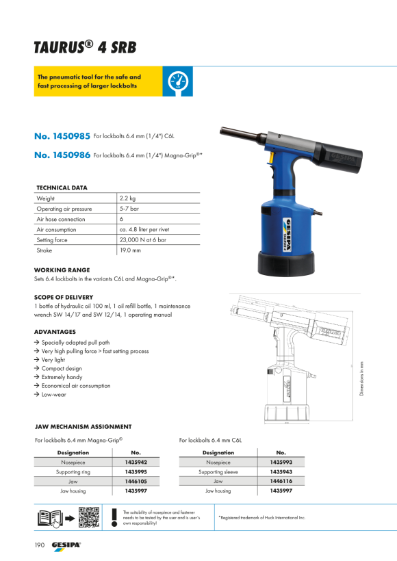 Gesipa Mundstück für Magna-Grip 6,4 1435942