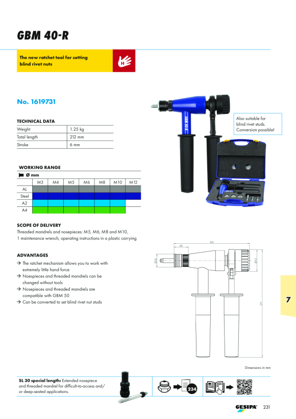 Gesipa Blindnietmuttern-Box 1435455