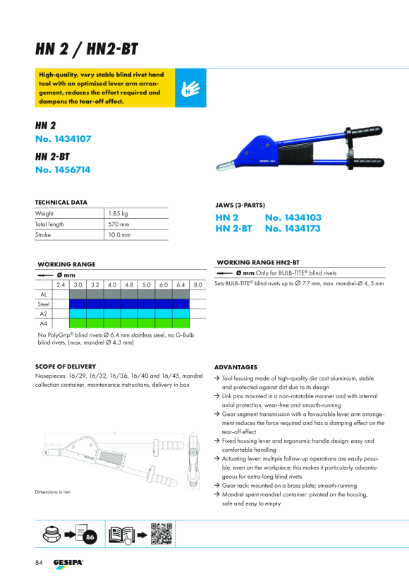 Gesipa HN 2-BT 1456714