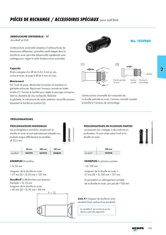 Gesipa Li-Ion Akku 14,4V / 2,0 Ah 1666440