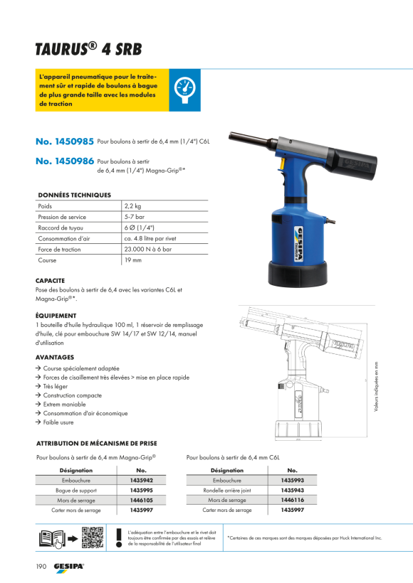 Gesipa Mundstück für Magna-Grip 6,4 1435942