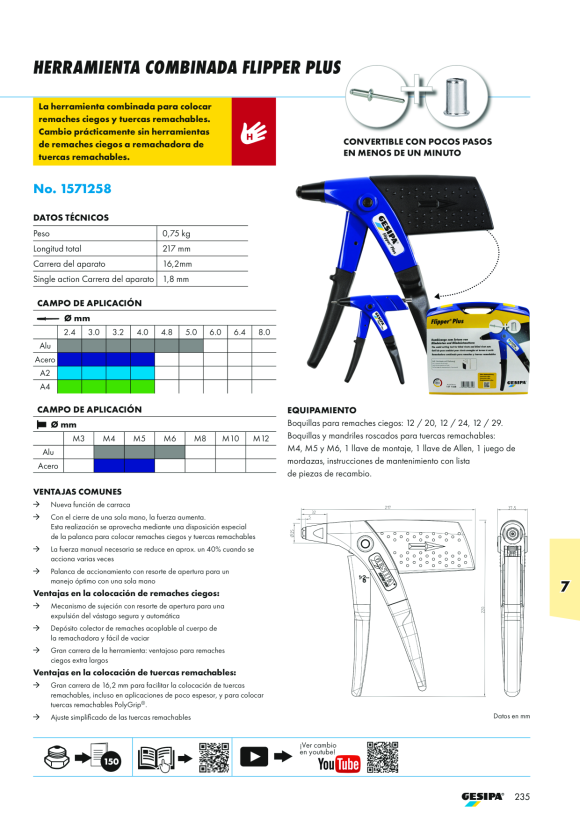 Gesipa Gewindedorn M 6 1434008