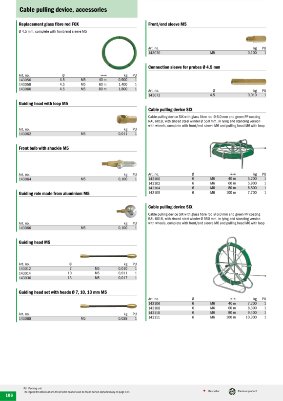 HAUPA  Ersatzband Glasfaserstab FOX 40 m 143056