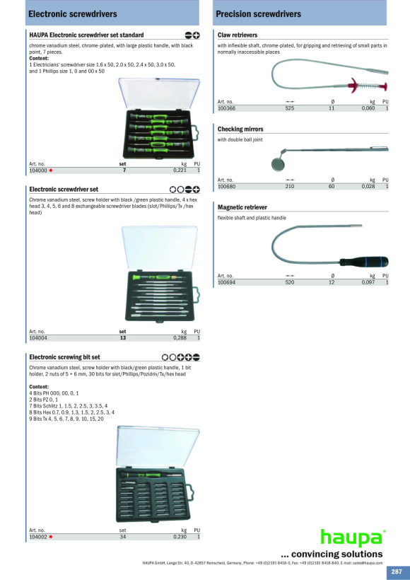 HAUPA  Elektronik-Schraubendreher Tx 7 100720