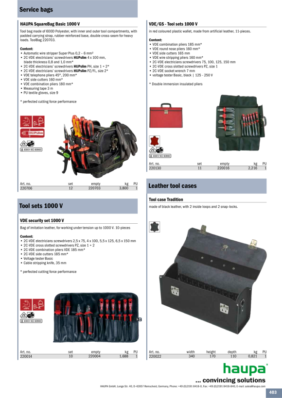 HAUPA  Service Tasche Supply Plus 220294/K