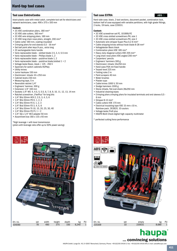 HAUPA  Werkzeugkoffer Trainee VDE 220309/A