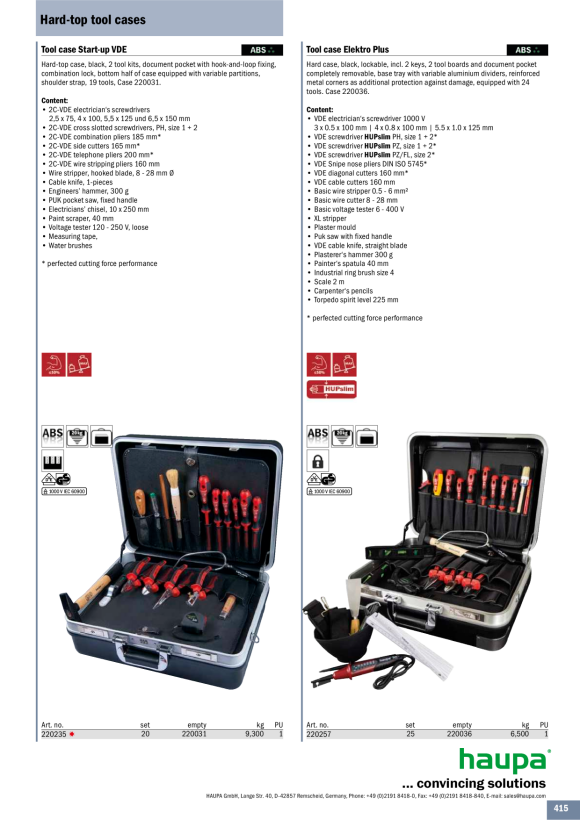 HAUPA  Werkzeugkoffer Start up AT 220221/K