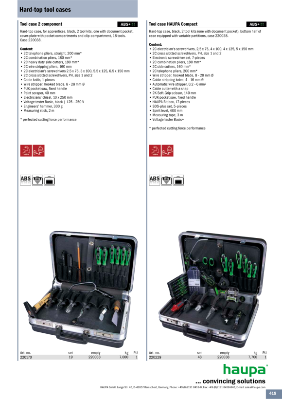 HAUPA  Werkzeugkoffer Trainee Trolly VDE 220307/A