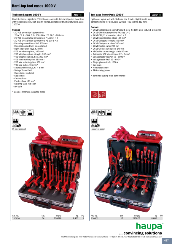 HAUPA  Werkzeugkoffer Secure mobil 220272/A