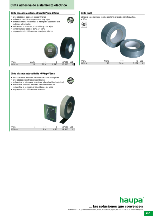 HAUPA  Gewebeband 50 mm x 50 m 393016