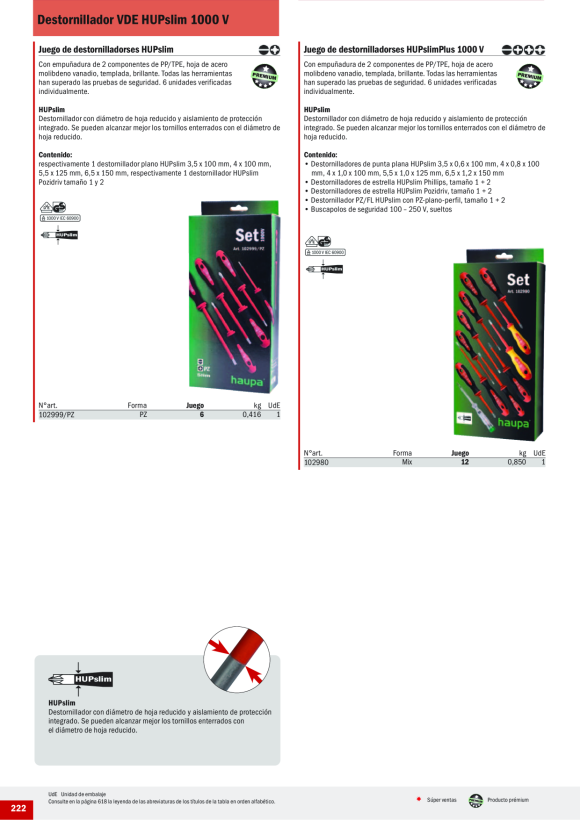 HAUPA  VDE-Schraubendrehersatz Slim PZ 102999/PZ