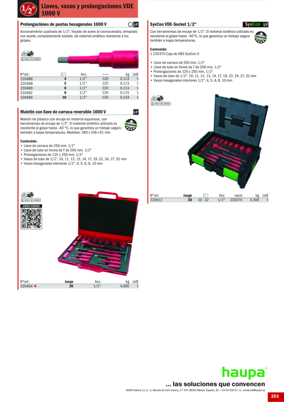 HAUPA  VDE Einsatz 1/2 SW 19 mm eco 220470
