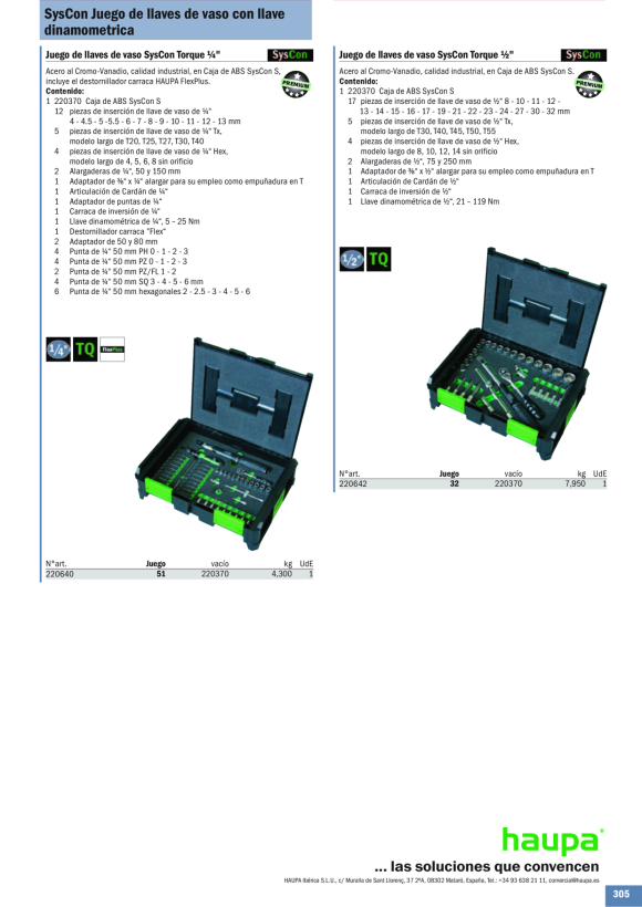 HAUPA  Einlage incl. Werkzeug für 220642 220642/H