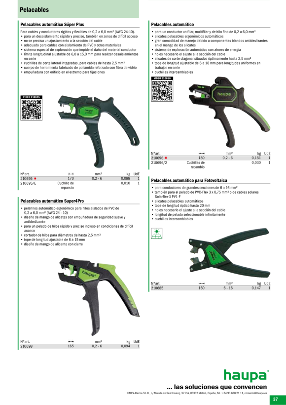 HAUPA  Ersatzmesserset zu 210695 210695/E