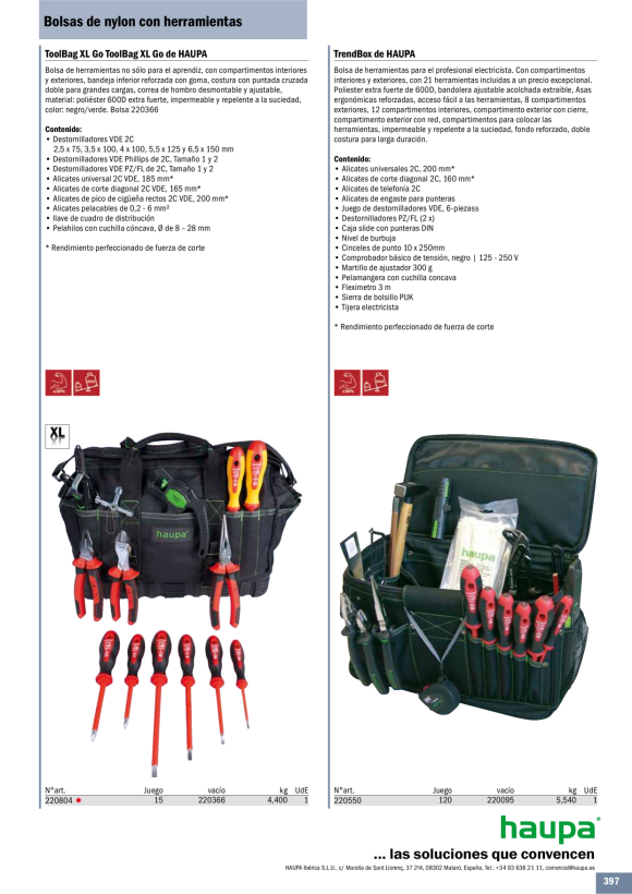HAUPA  Werkzeugtasche Tool Bag Norway 220550/N