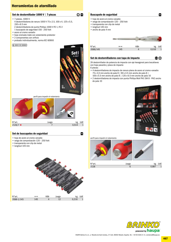 HAUPA  Schraubendreher-Set, 6-teilig 2122