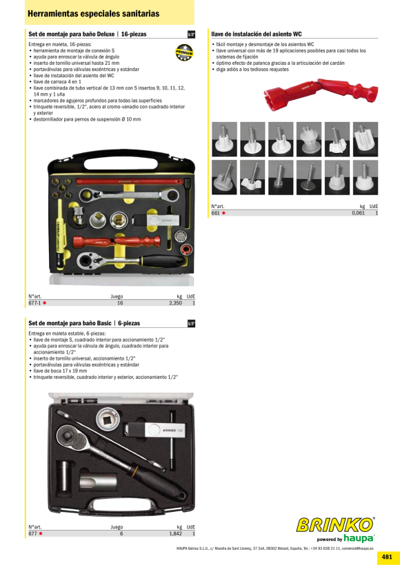 HAUPA  Bad-Montage-Set Basic, 6-teilig 677
