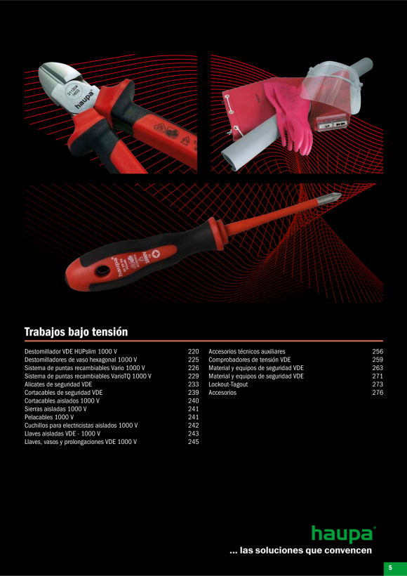 HAUPA  Abisolierzange 1000V, 165 mm 271
