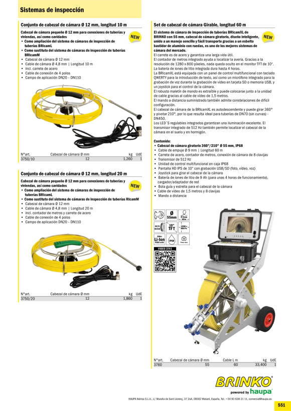 HAUPA  Rohrinspektionssystem BRIcamL 3741