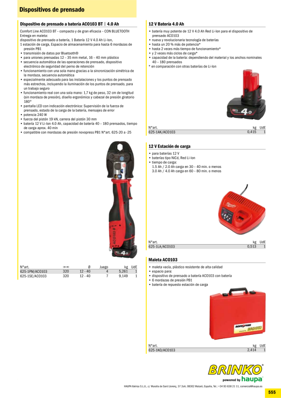 HAUPA  Pressgerät EFP203 625-2PG/EFP203