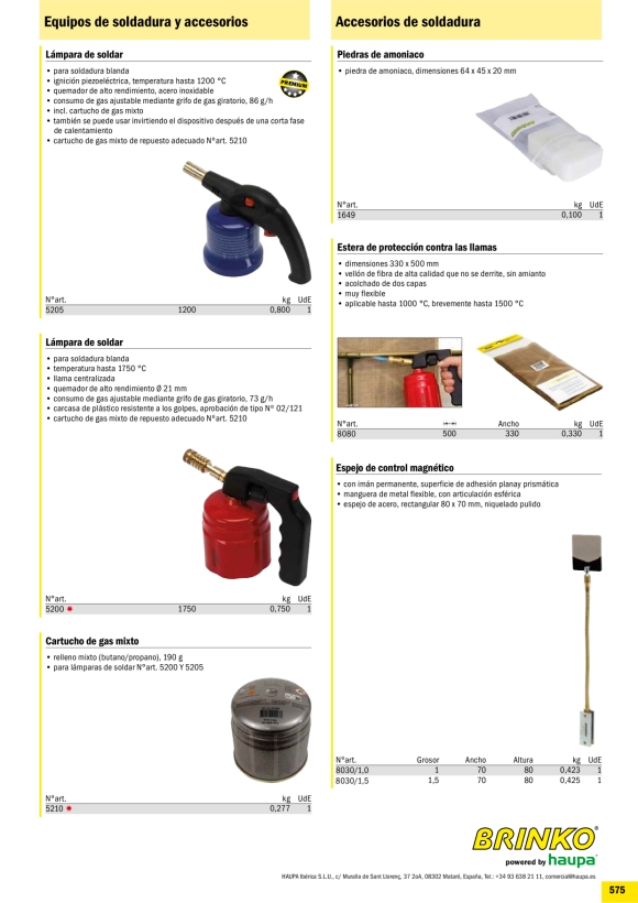 HAUPA  Lötlampe, bis 1750 °C 5200