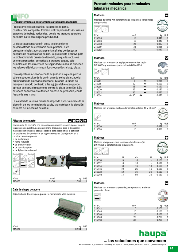 HAUPA  Rollcrimpkontakte 0,5-6 qmm 217060