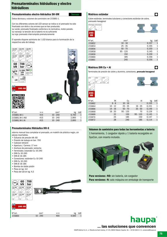 HAUPA  Smart Akkuhydraulik SSH-6 Sensor 215881/M-1