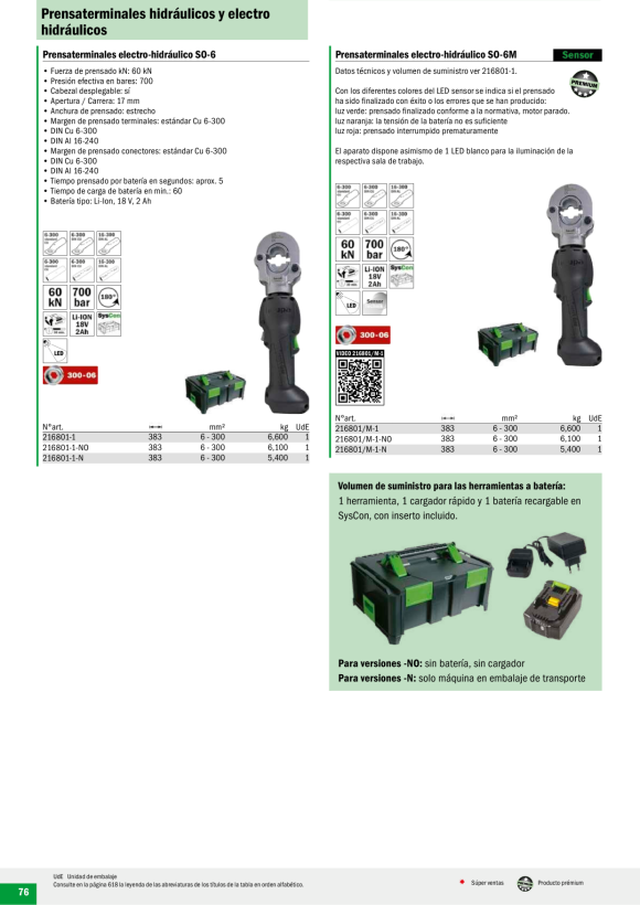 HAUPA  Smart Akkuhydraulik SO-6M Sensor 216801/M-1