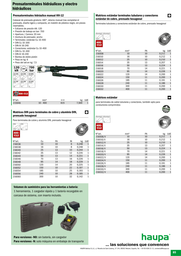 HAUPA  Presseinsatz sechskant Cu 95 216020