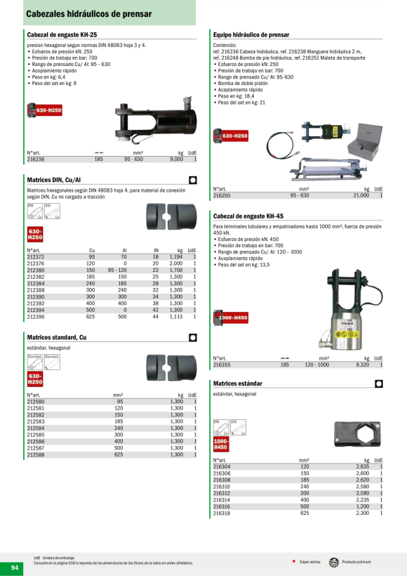 HAUPA  Presseinsatz sechskant standard 150 qmm 212582